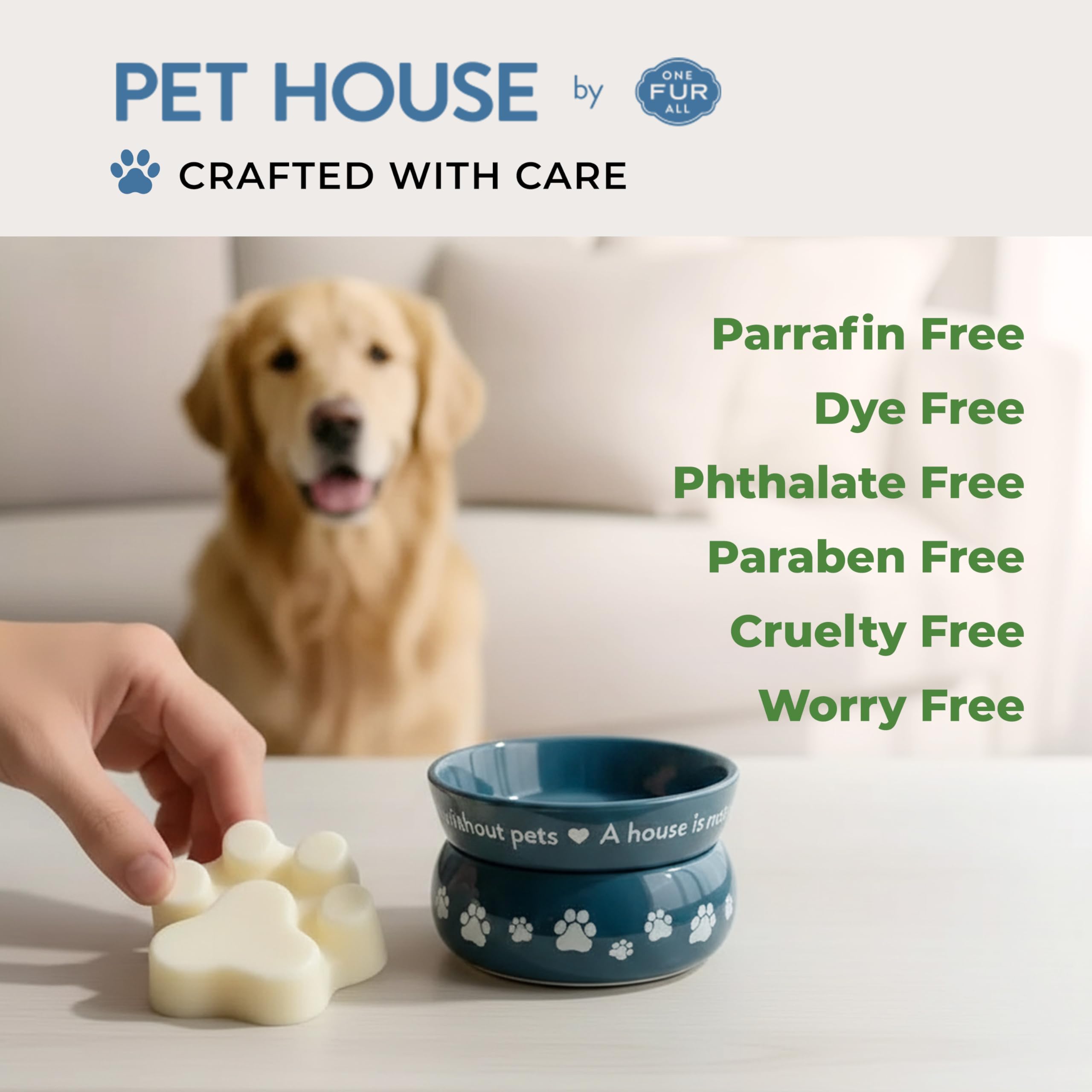 One Fur All Pet House Wax Melts warmer compatibility with standard warmers.