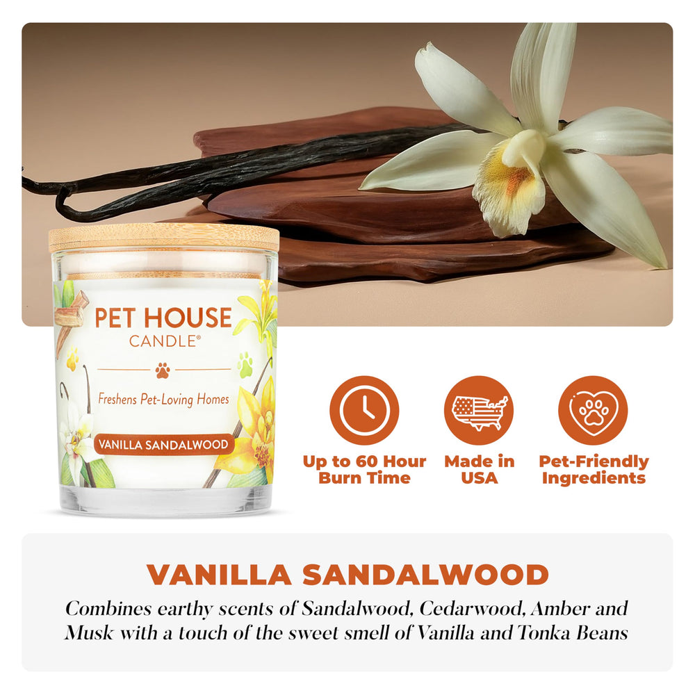 One Fur All soy wax candle for pet homes delivers a clean burn.