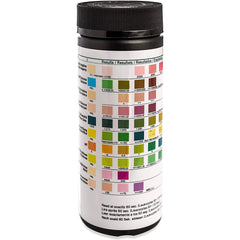 One Step urine strip being dipped for quick pet health check at home