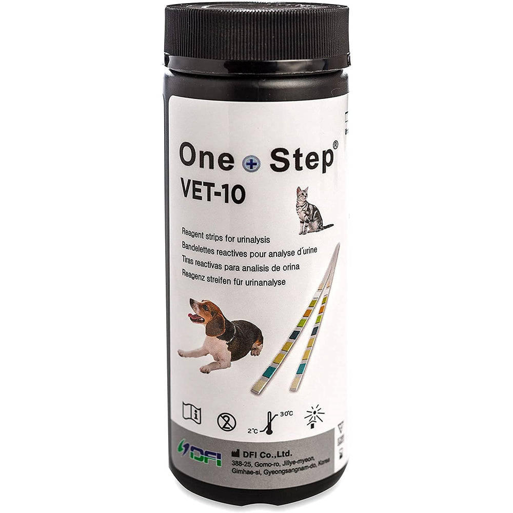 One Step strip shows glucose and ketones as quick health indicators