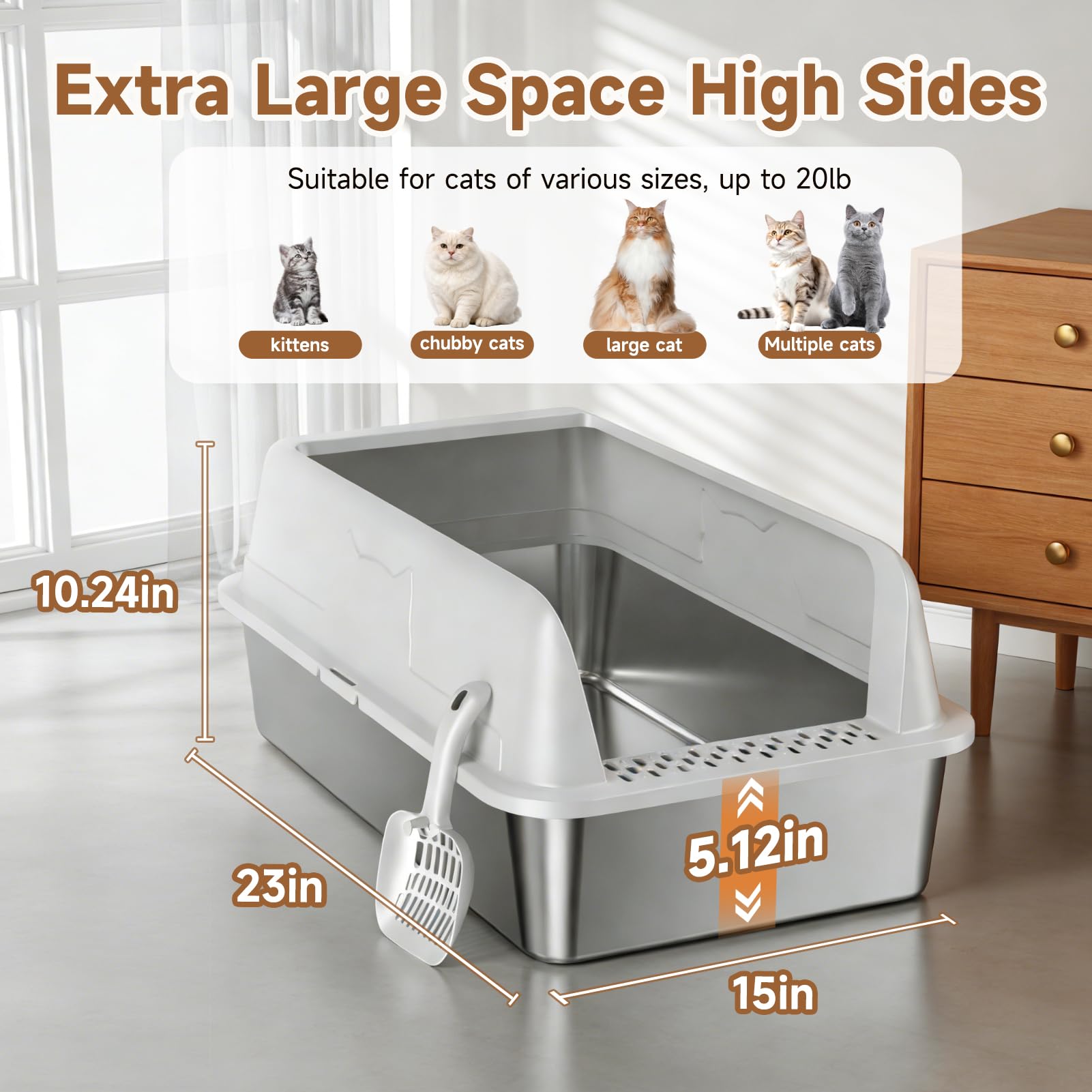 OneBug XL scoop included for easy, organized cleaning.
