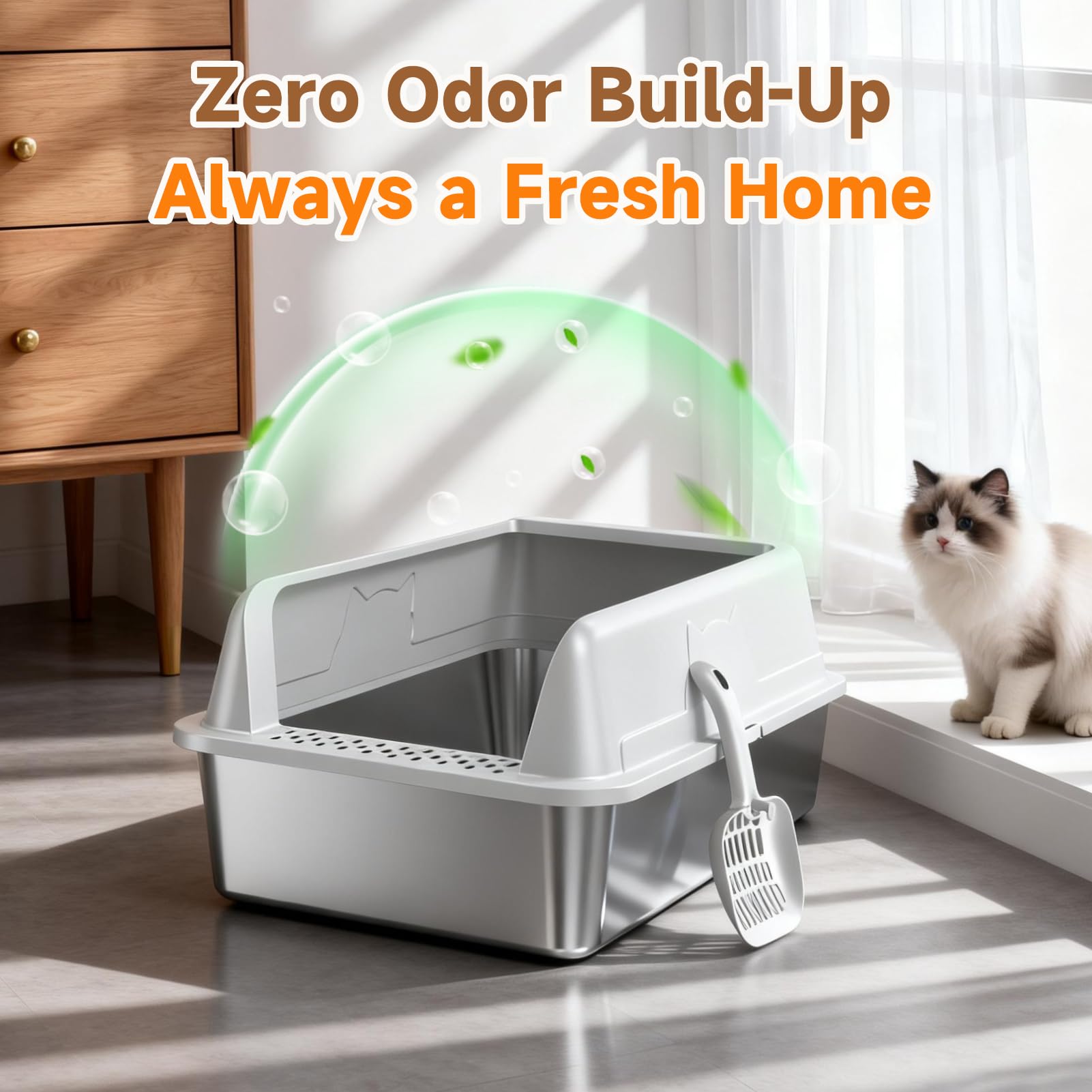 OneBug XL design helps prevent urine leaks with tall secure walls.