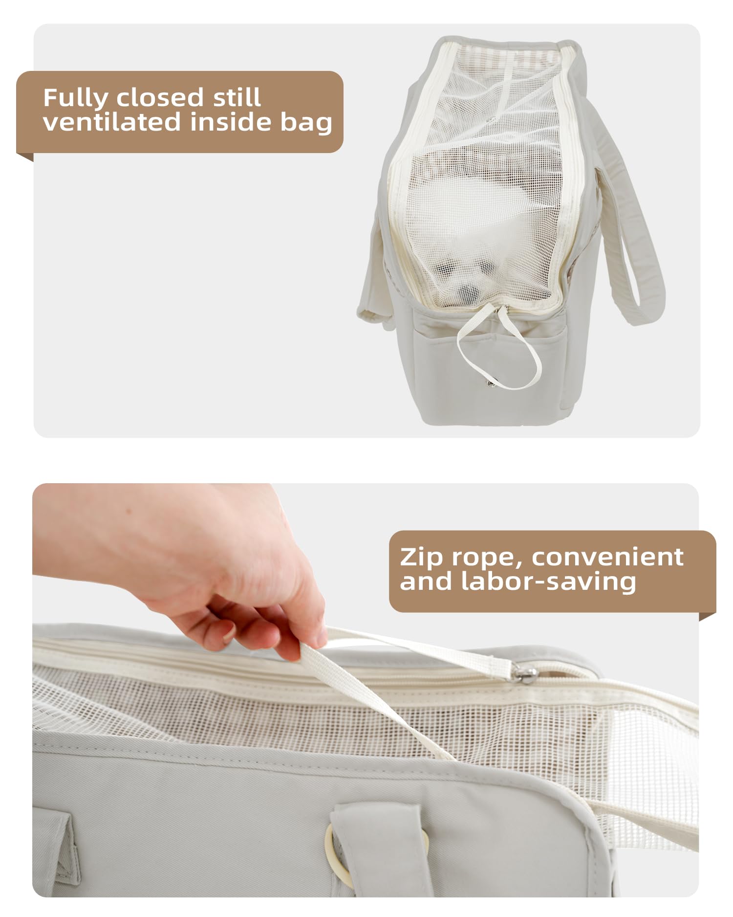 ONECUTE versatile-use carrier for travel and home use.