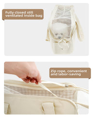ONECUTE dog purse carrier five pockets stores treats and toys neatly.
