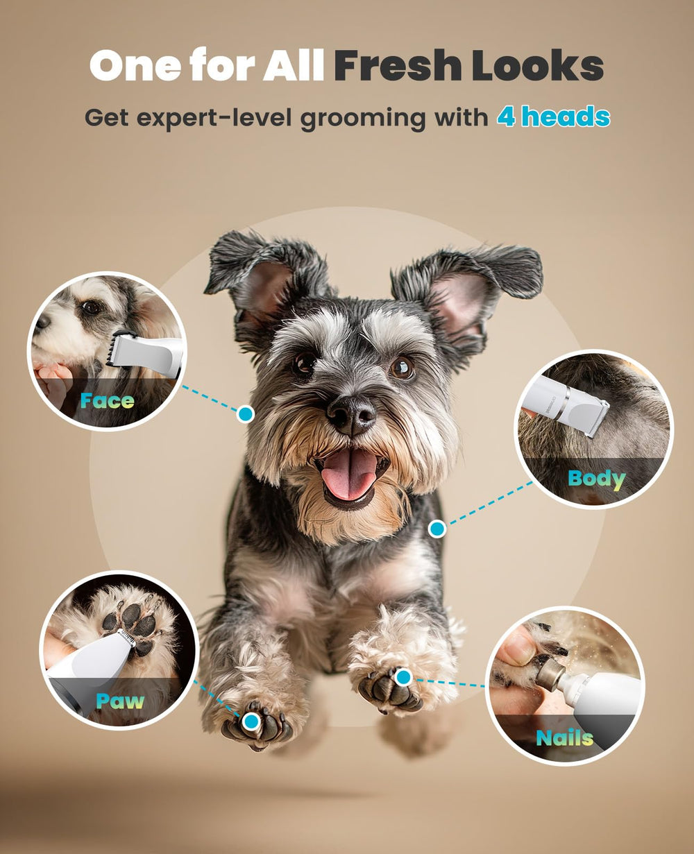 Oneisall 3-speed settings dial on dog trimmer for versatile grooming