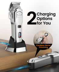 Oneisall 676pro stainless steel blades power through thick fur.