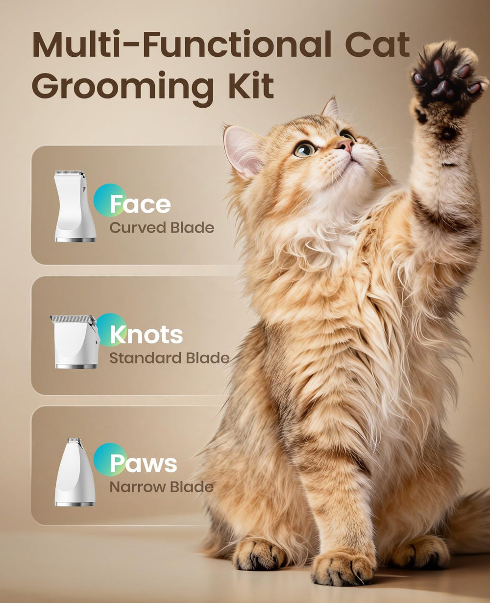 Oneisall all-in-one cat grooming kit consolidates tools for quick home grooming