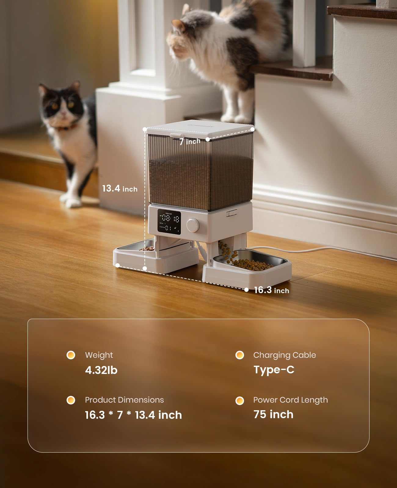 Oneisall feeder ideal for weekend trips and vacations.