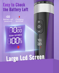 Oneisall cat clippers LCD display shows battery life clearly
