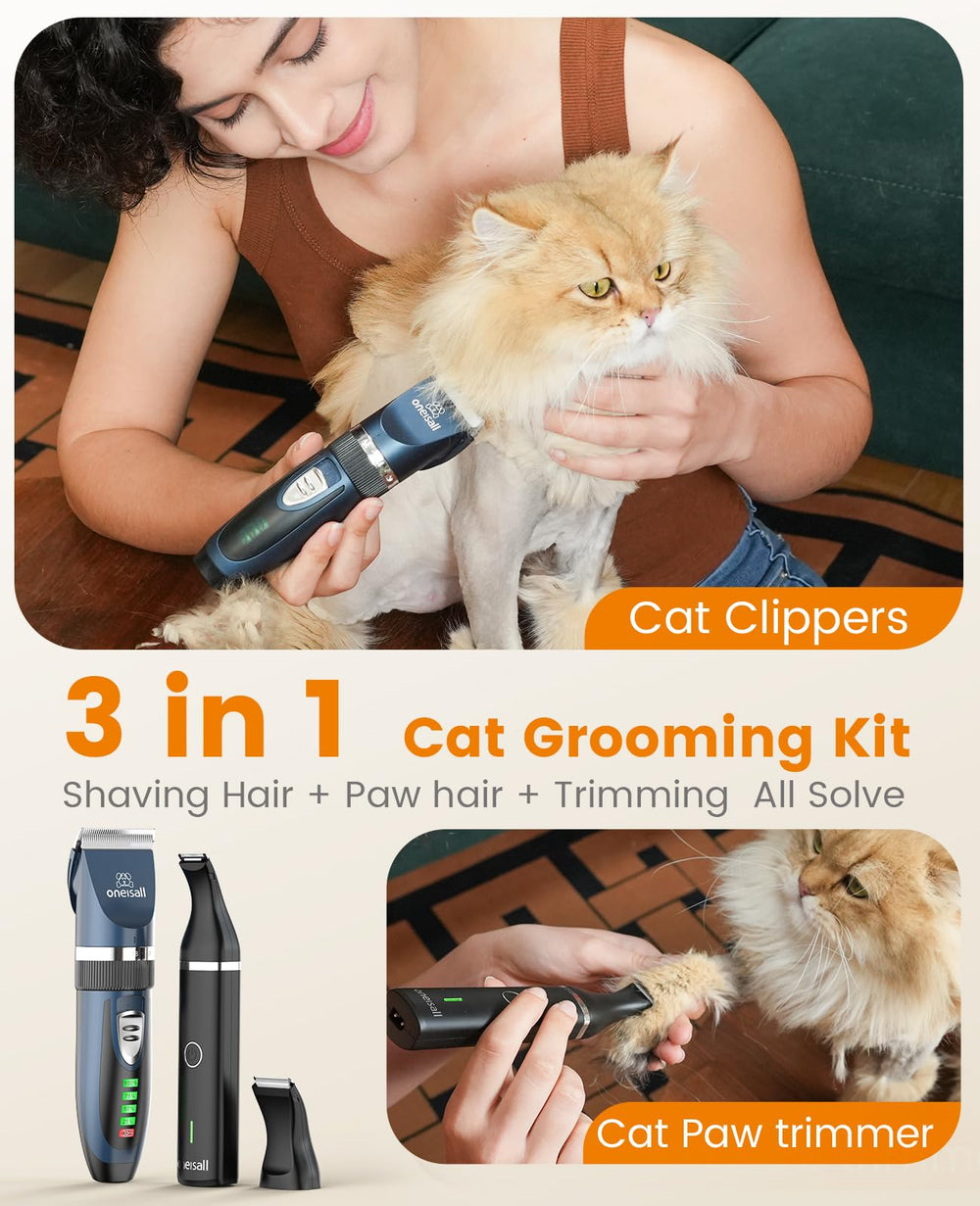 oneisall cat clippers for matted hair trimming without pulling