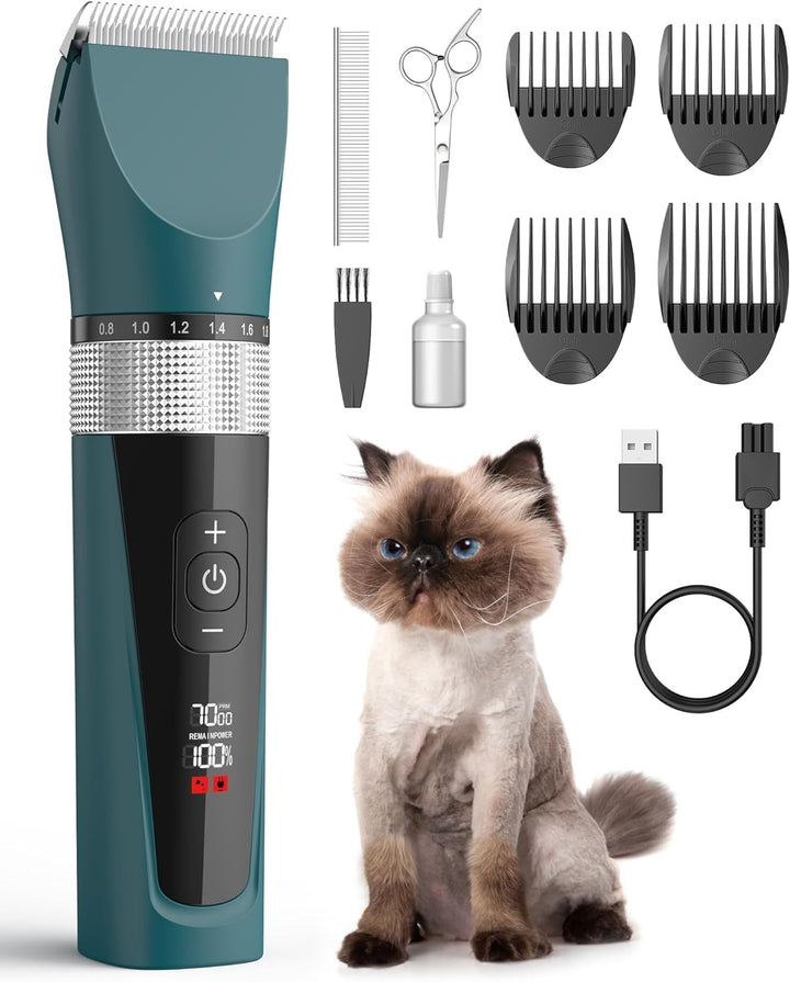 oneisall cat clippers used on matted hair for gentle home grooming