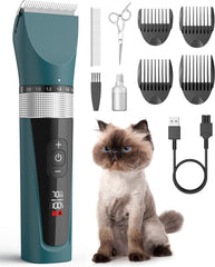 oneisall cat clippers used on matted hair for gentle home grooming