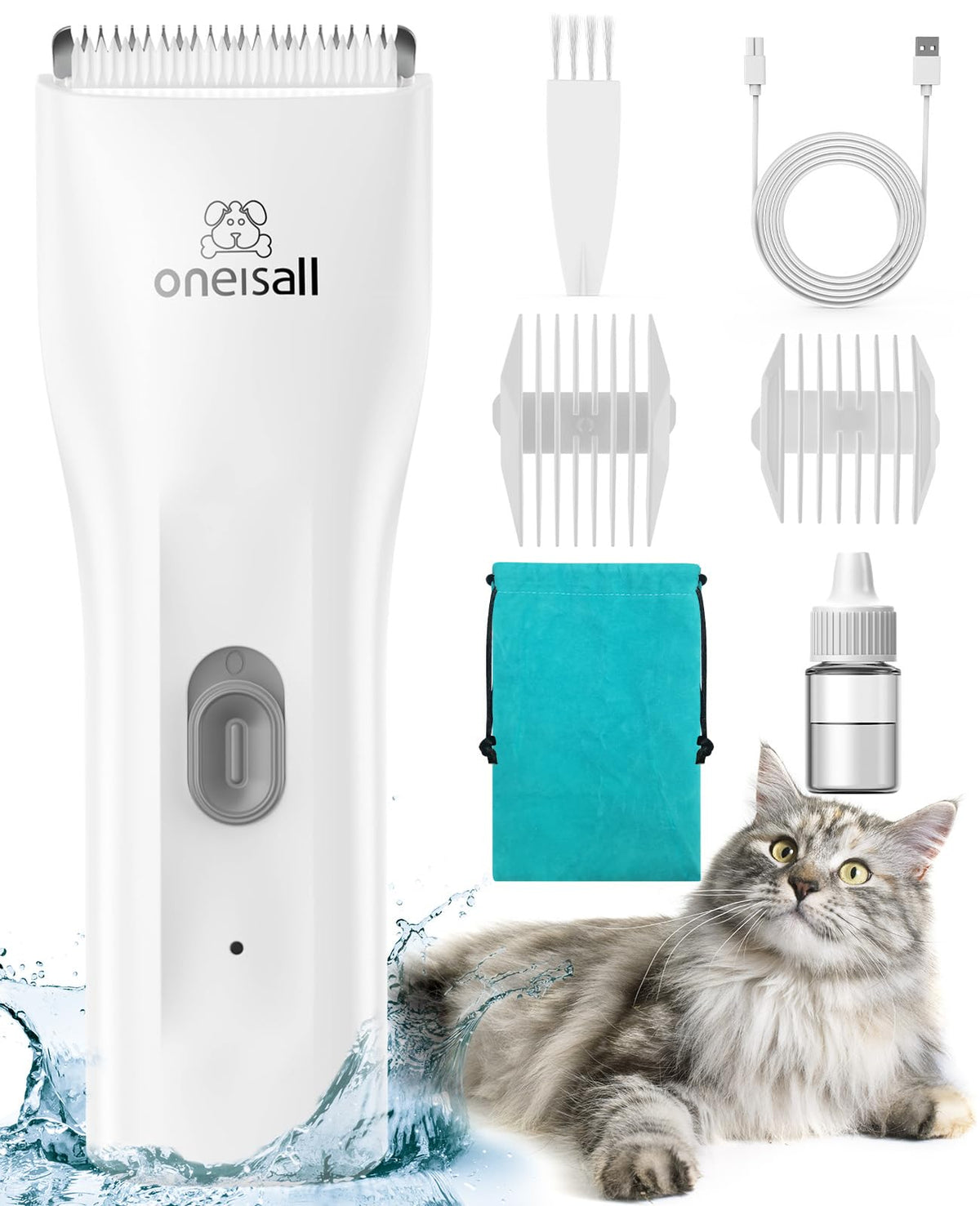 Oneisall cat clippers for matted fur deliver precise trimming without stressing your cat.