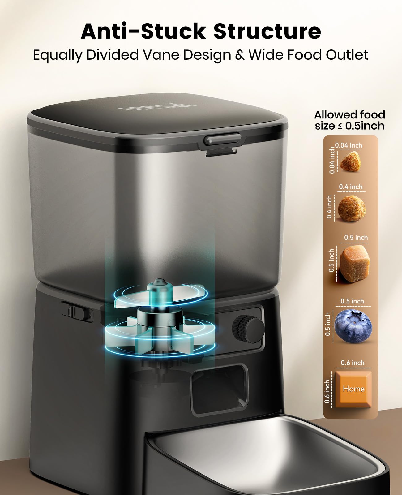 oneisall cat feeder battery backup ensures meals during outages