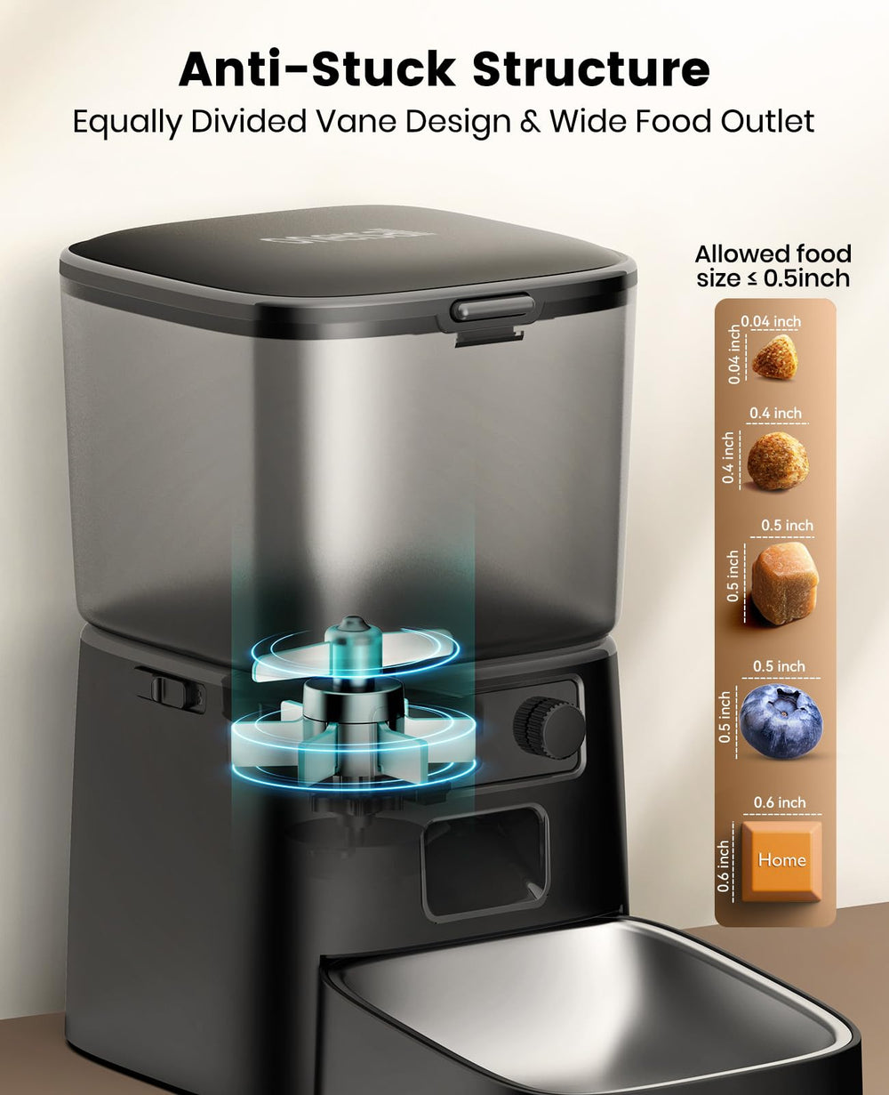 oneisall cat feeder battery backup ensures meals during outages