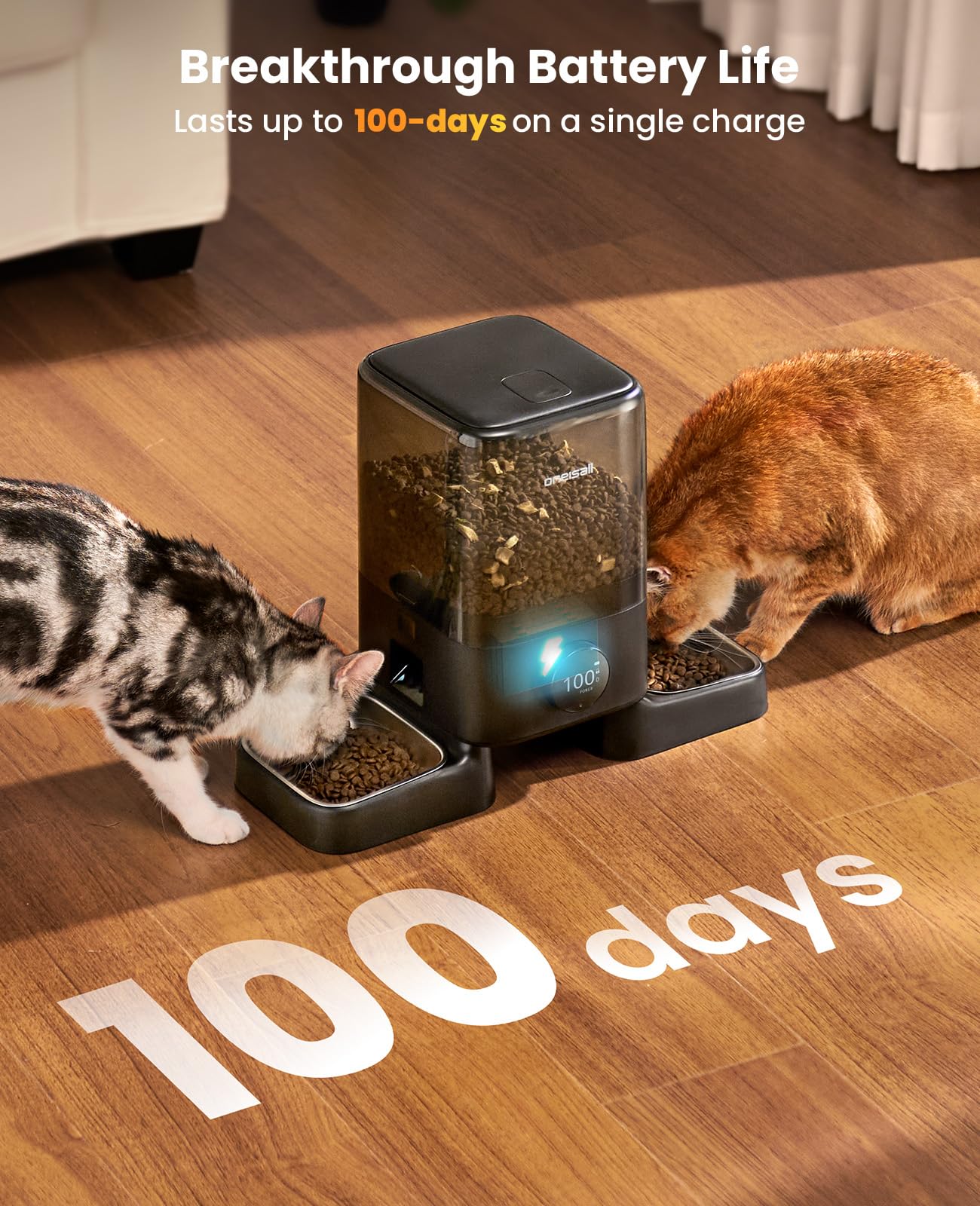 Oneisall battery indicator highlights days remaining on the unit.