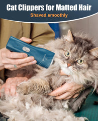 Oneisall cat grooming clippers with quiet operation keep anxious pets calm.