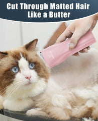 Oneisall cordless cat clipper with compact design ideal for travel and quick touch-ups.