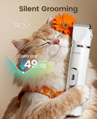 Oneisall cordless cat clippers offer 2.5 hours of runtime for relaxed grooming sessions