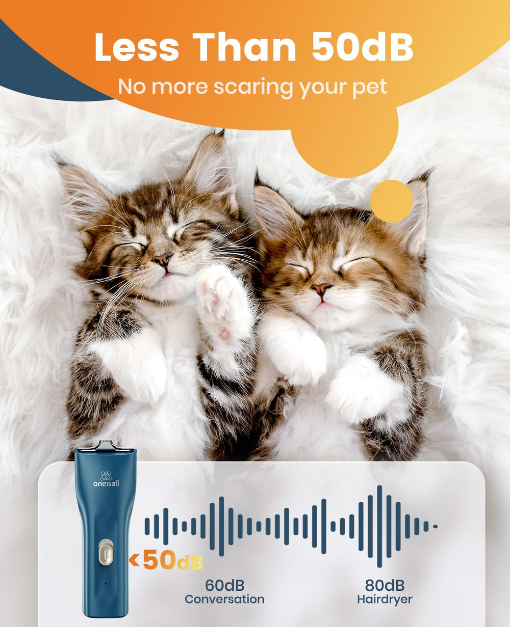 Oneisall cordless cat and dog trimmer for quick touch-ups