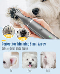 oneisall cordless clippers with USB charging and indicator light.
