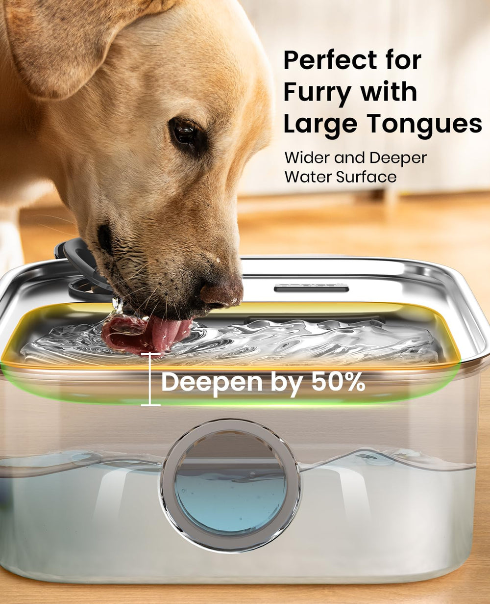 oneisall deeper wider tray accommodates large tongues without spills.