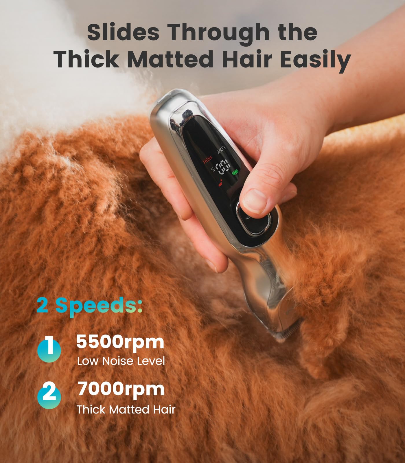 oneisall dog clippers cordless design for grooming anywhere