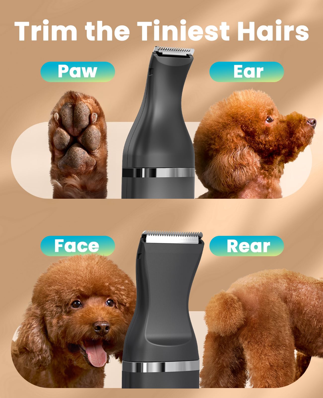 Oneisall cordless design for flexible grooming without cords