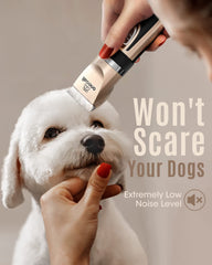 Oneisall dog clippers ultra quiet design reduces stress during grooming