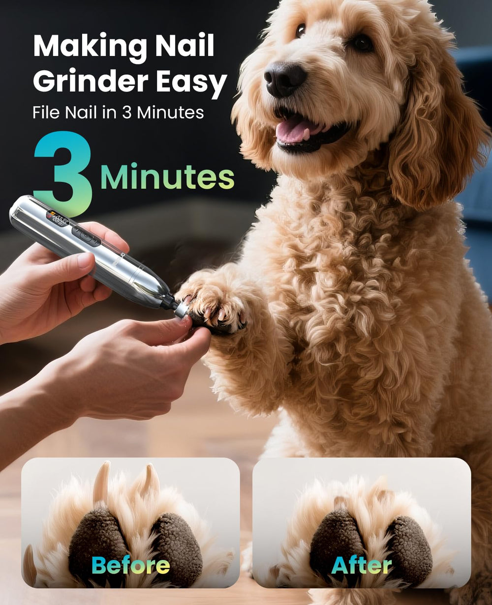 Oneisall dog clippers guard comb array provides versatile trimming lengths.