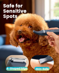 Oneisall dog clippers low noise around 60 dB for calm pets