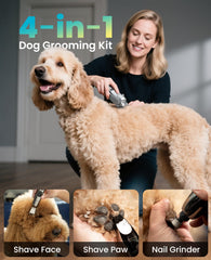 Oneisall dog clippers quiet design reduces stress during grooming.