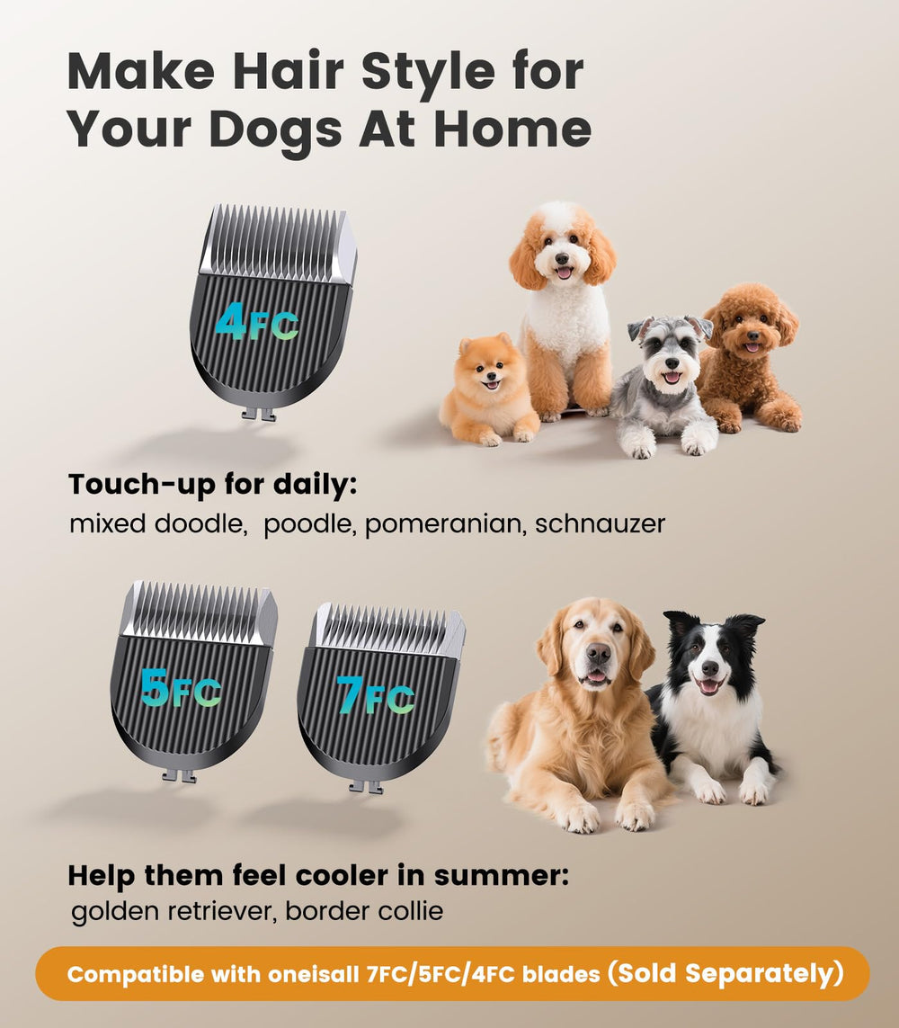 oneisall dog clippers stainless steel blades stay sharp longer