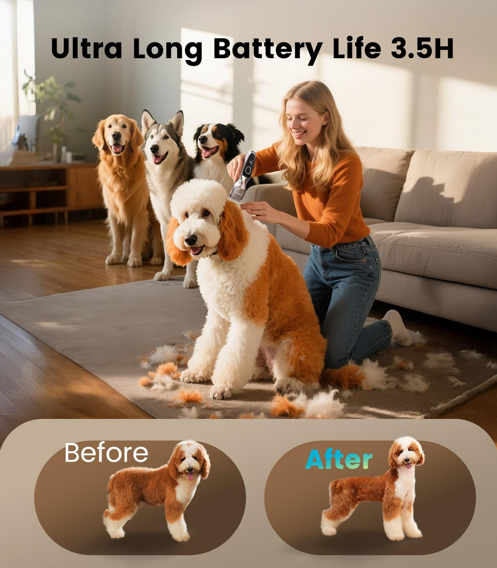 oneisall dog clippers two speeds for gentle and powerful trimming