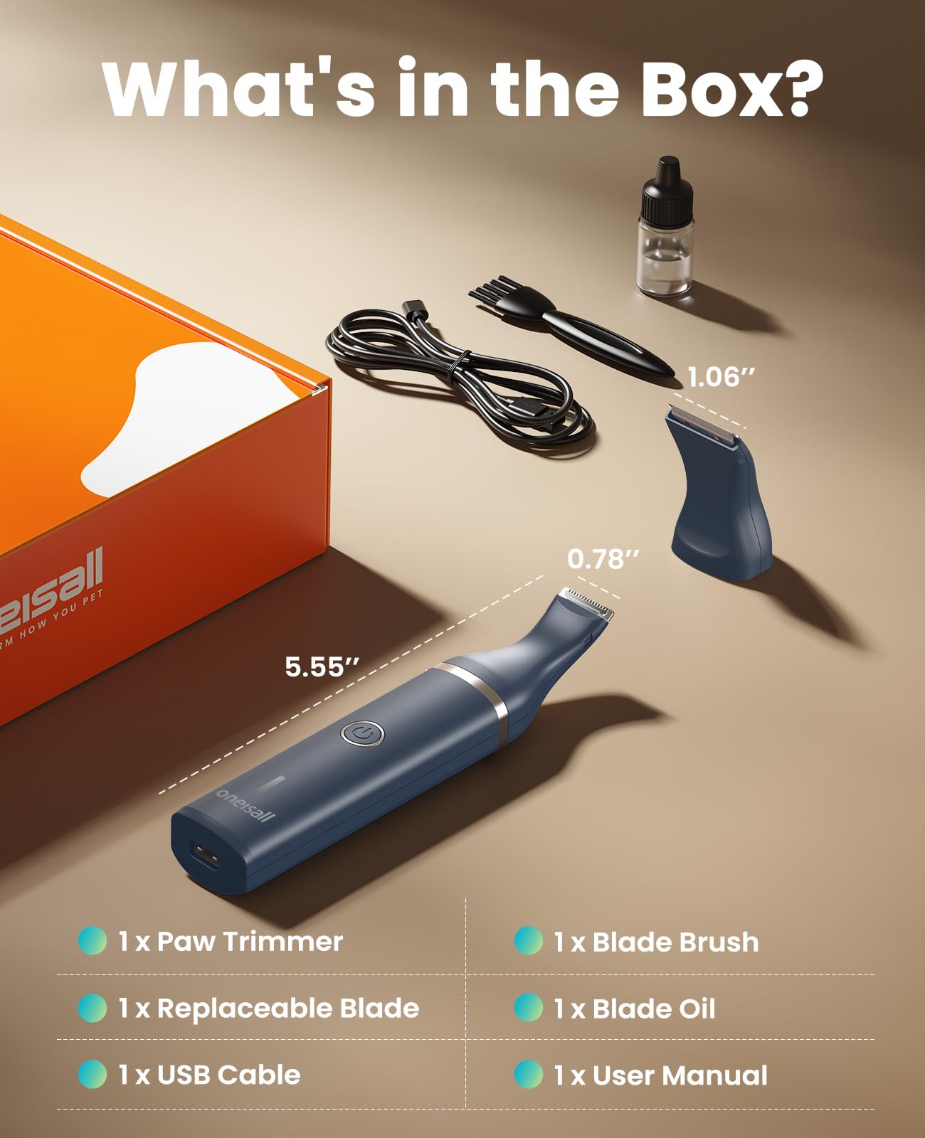 Oneisall dog clippers underwater blade cleaning demonstrates easy maintenance