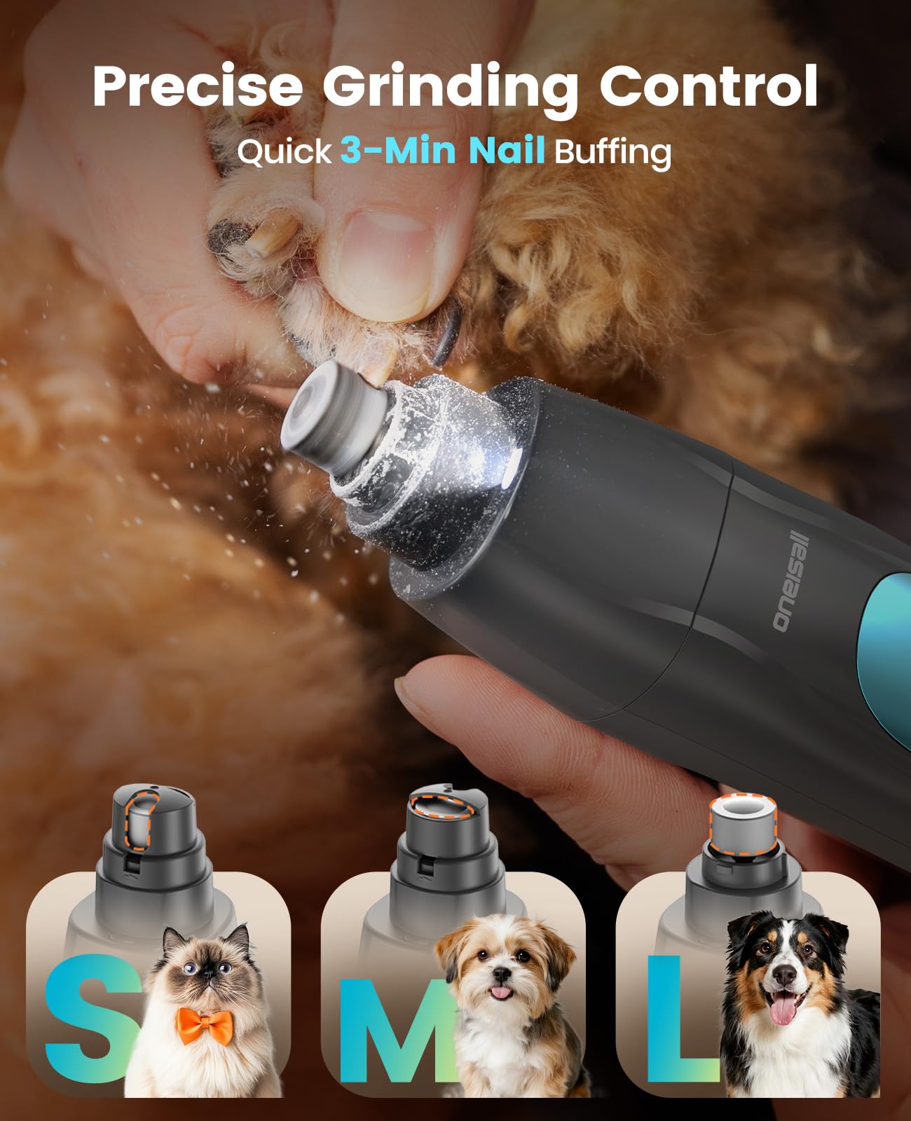 oneisall 1.8 inch blade width for faster dog grooming