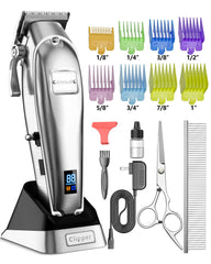 Oneisall dog grooming clippers with cordless operation for easy grooming anywhere