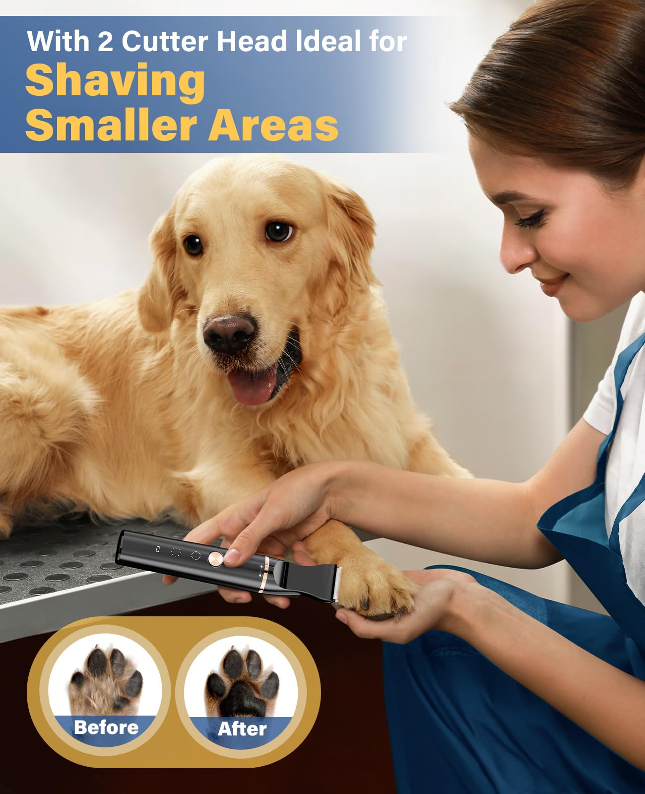 Oneisall dog grooming kit guide combs for adjustable coat lengths