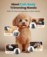 oneisall dog grooming clipper LED light on for detailed paw work