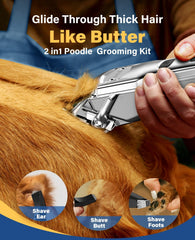 Oneisall dog grooming kit paw trimmer for safe trimming around paws