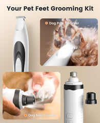 oneisall dog nail grinder with two speeds improves safety on thick nails