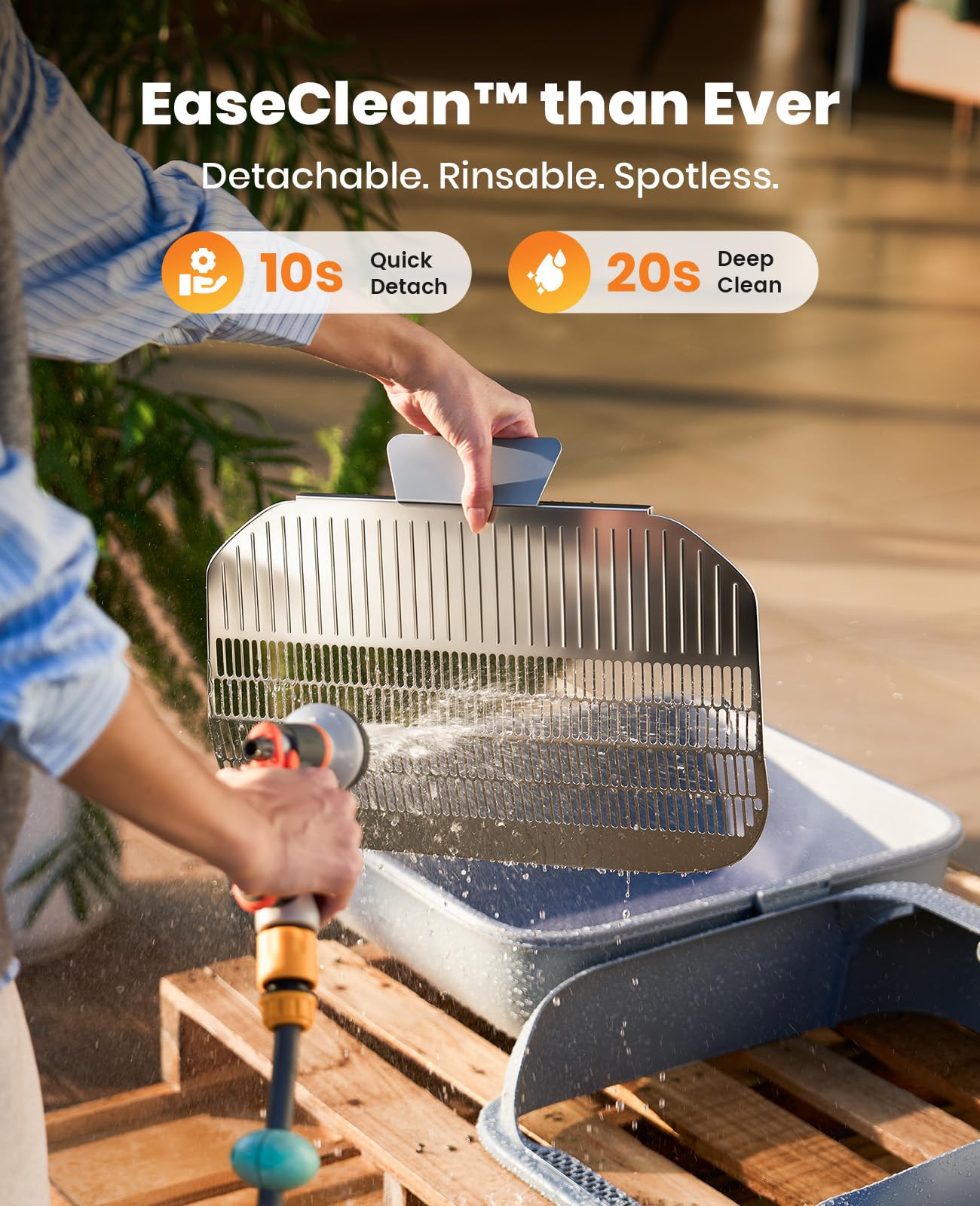 oneisall Ease S1 detachable rinse system for quick cleaning