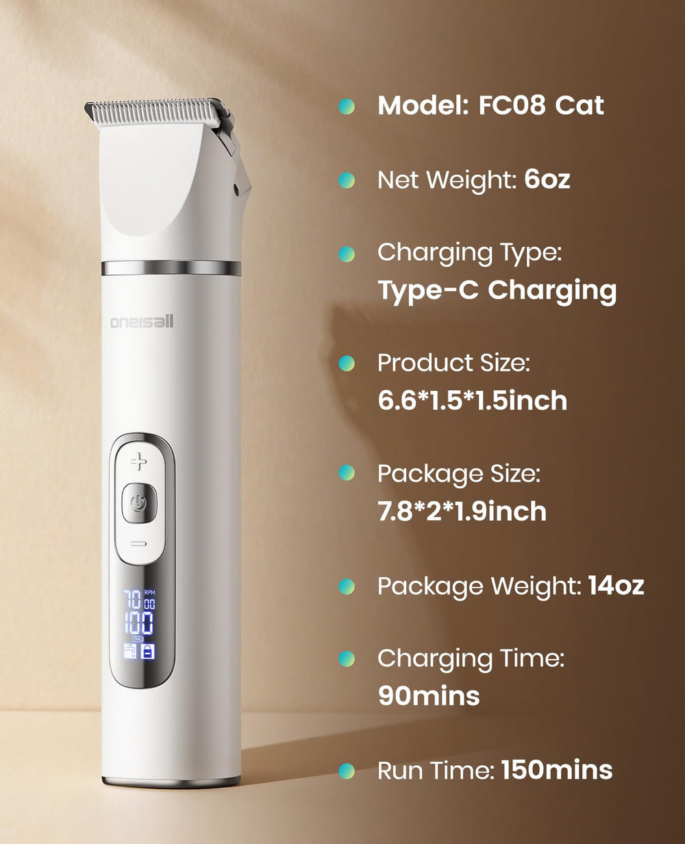 Oneisall easy-clean design makes post-groom cleanup simple and fast