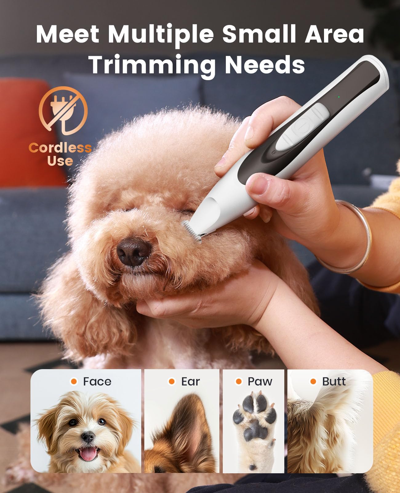oneisall ergonomic handle provides comfortable grip during extended grooming sessions