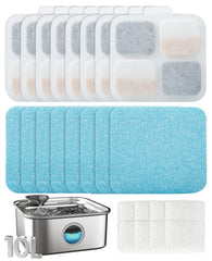 Oneisall filter kit for PW07SAU 10L promotes continuous fresh water for pets.
