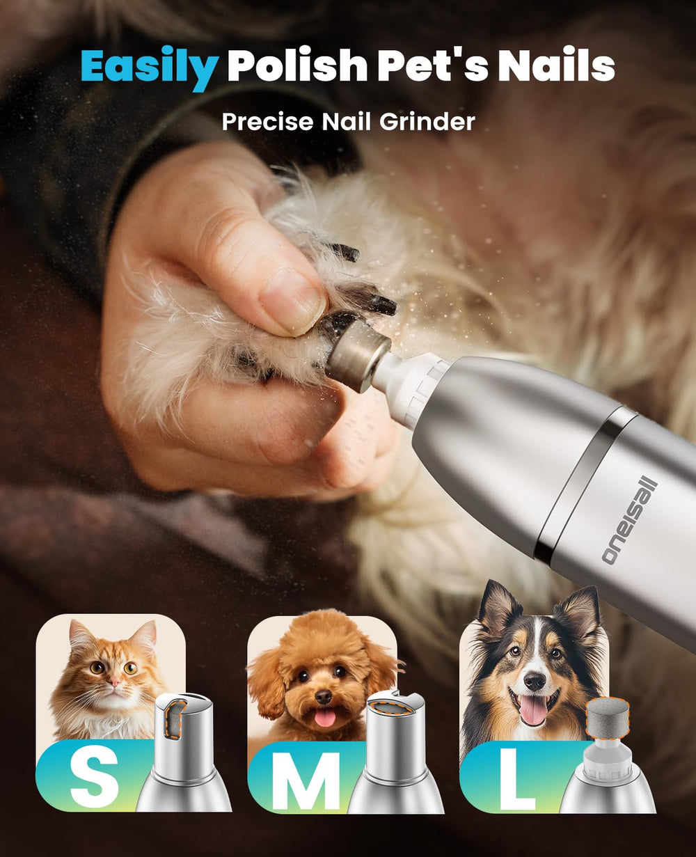 Oneisall LED battery display indicates charge level for planning grooming.