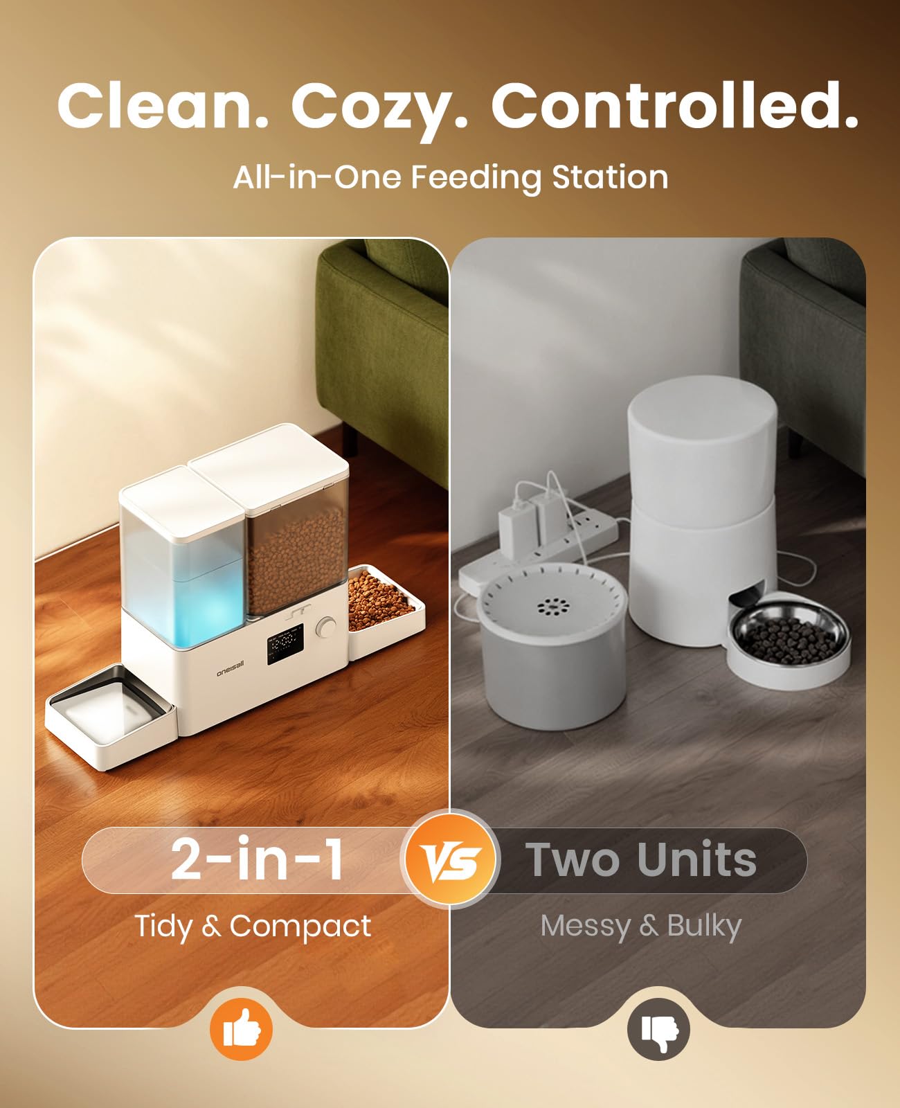 Oneisall LED night check helps verify water level without waking pets