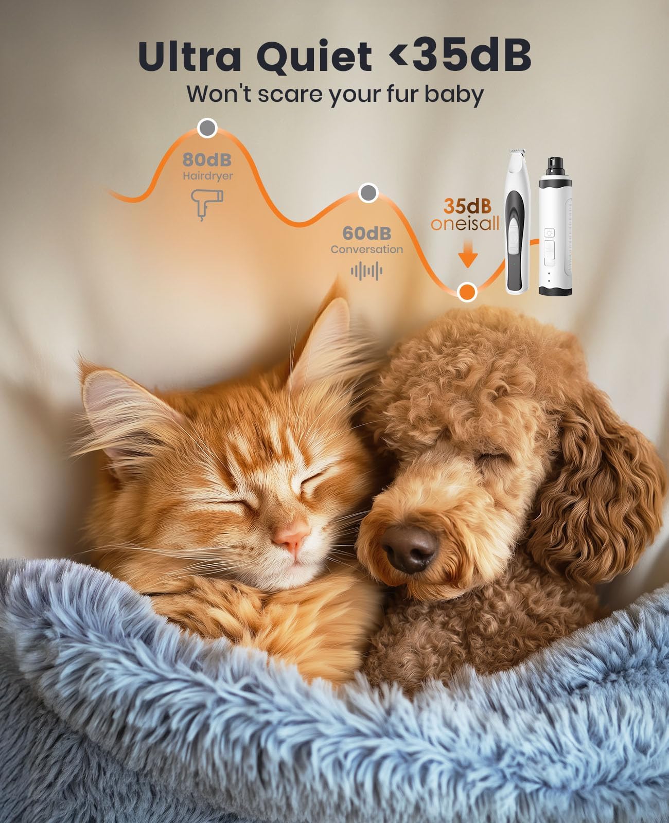 oneisall long-lasting battery keeps grooming sessions going up to 60 minutes
