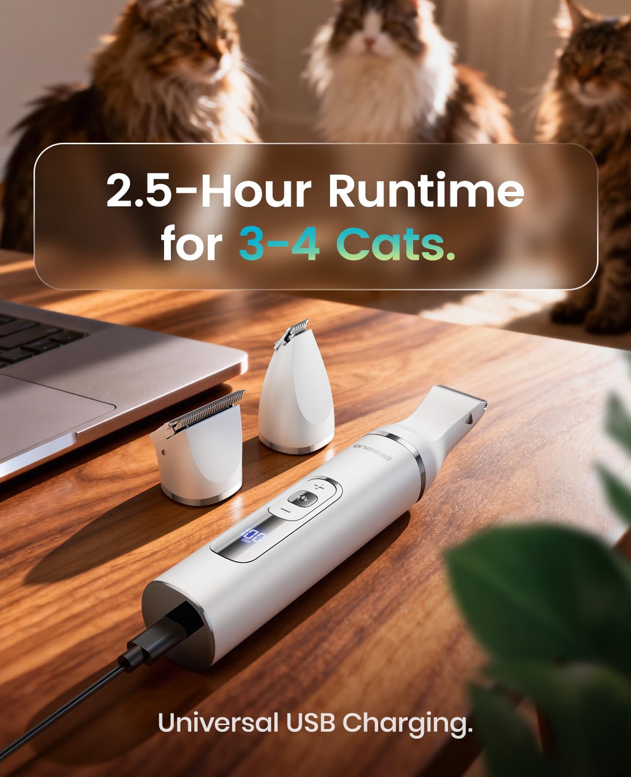 Oneisall paw and face detailer attachment for delicate areas