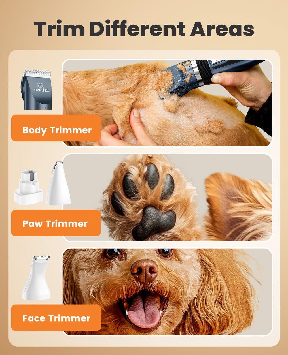 Oneisall paw trimmer close-up showing precise small-area trimming capability.